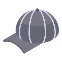 baseball berretto icona, isometrico stile vettore