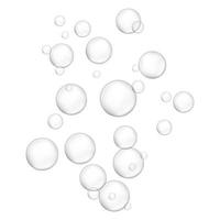 acqua bolla icona, realistico stile vettore