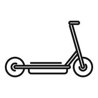elettrico scooter ciclo icona schema vettore. bicicletta trasporto vettore
