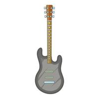 elettrico chitarra icona, cartone animato stile vettore