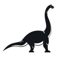 brachiosauro dinosauro icona, semplice stile vettore