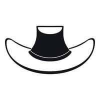 cowboy cappello icona, semplice stile vettore