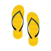 Flip flop icona, piatto stile vettore