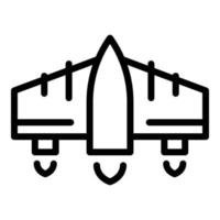 futuro jetpack icona schema vettore. abilità Jet vettore
