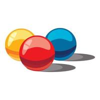 palle per paintball icona, cartone animato stile vettore