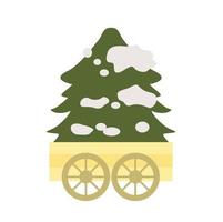 Natale albero inverno decorazione Accessori illustrazione vettore clipart