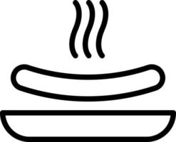 illustrazione vettoriale di hotdog su uno sfondo simboli di qualità premium. icone vettoriali per il concetto e la progettazione grafica.