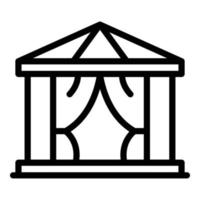 greco tenda icona schema vettore. romano città vettore