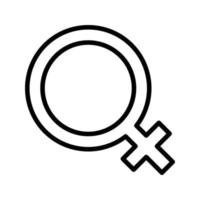 femmina Genere vettore illustrazione su un' sfondo.premio qualità simboli.vettore icone per concetto e grafico design.