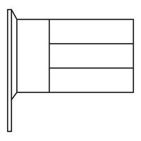 unito arabo Emirates bandiera icona, schema stile vettore