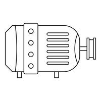 elettrico il motore icona, schema stile vettore