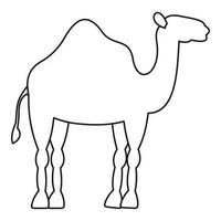 dromedario cammello icona, semplice stile vettore