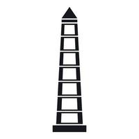 obelisco di buenos arie icona, semplice stile vettore