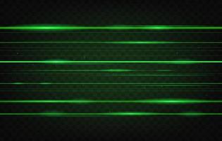 verde laser travi sfondo, neon leggero splendore raggi vettore
