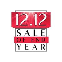 12.12 astratto icona vettore grafico il maggiore vendita di dicembre