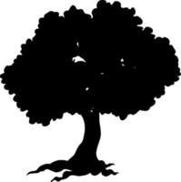 albero silhouette vettore per il sito web, per stampa. vettore grafica.