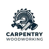 carpenteria carpenteria vettore logo design modello