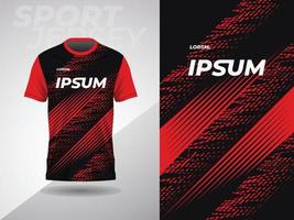 nero rosso astratto maglietta gli sport maglia design per calcio calcio da corsa gioco motocross Ciclismo in esecuzione vettore