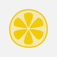 Limone fetta carino clipart illustrazione. fresco frutta icona design risorsa per manifesto e striscione. vettore