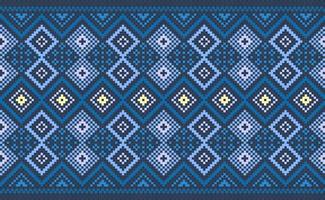 geometrico etnico modello, vettore ricamo astratto sfondo, pixel classico navajo stile