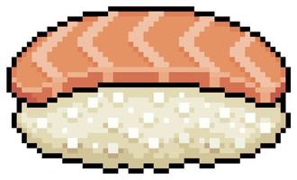 pixel arte interesse nigiri Sushi giapponese cibo vettore icona per 8 bit gioco su bianca sfondo