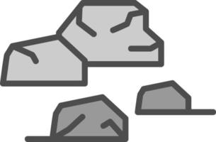 roccia vettore icona design