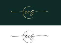 c e S lettera tipografia logo design vettore