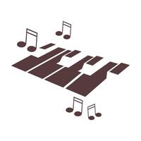 pianoforte logo icona design vettore