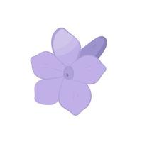 vettore Immagine di un' viola lavanda fiore. fioritura germoglio con punti salienti su il petali