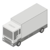 consegna camion icona, isometrico stile vettore