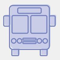 icona autobus. mezzi di trasporto elementi. icone nel Due tono stile. bene per stampe, manifesti, logo, cartello, annuncio, eccetera. vettore