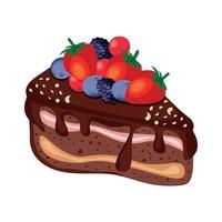 delizioso cupcake. disegno dell'illustrazione di vettore del dessert