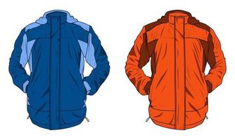 montagna giacca vettore illustrazione. impermeabile paracadute giacca. vettore illustrazione eps 10