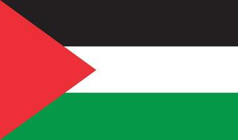 disegno della bandiera della Palestina vettore