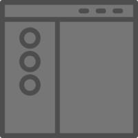 sidebar vettore icona design