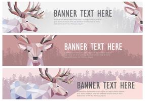 Web Banner Caribou vettoriale