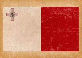 Bandiera del grunge di Malta vettore
