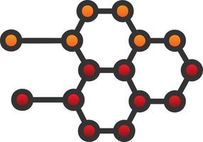 molecolare struttura vettore icona design