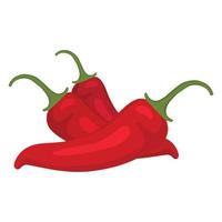 rosso caldo chili Pepe. vettore illustrazione di rosso chili Pepe. isolato Immagine di chili Pepe.