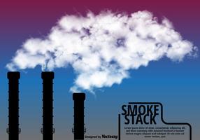 Vector Industrial Smokestack vegetale