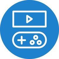 gioco streaming linea vettore icona design