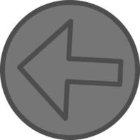 freccia alt cerchio sinistra vettore icona design
