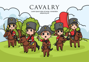 Illustrazione vettoriale di cavalleria