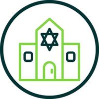 sinagoga vettore icona design
