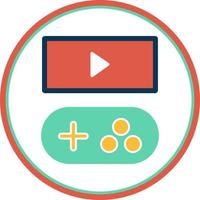 gioco streaming linea vettore icona design