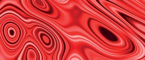 buio rosso liquido ondulato Linee sfondo con raggiante bordi. liquido mescolare fluido miscela superficie e pendenza struttura. vettore