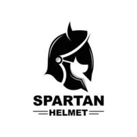 spartano logo, vettore vichingo, barbaro, guerra casco disegno, Prodotto marca illustrazione