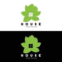 casa design logo, edificio logo, proprietà e costruzione azienda icona vettore