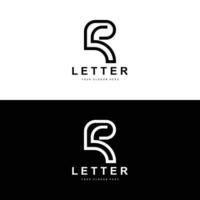 r lettera logo, vettore alfabeto simbolo, design per marca loghi con iniziale lettera