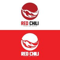 rosso chili logo, caldo chili peperoni vettore, chili giardino Casa illustrazione, azienda Prodotto marca illustrazione vettore